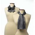 Gray Argyle Silk Scarf - 8"x45"